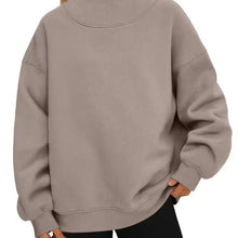 Load image into Gallery viewer, Mock Neck Fleece Pullover - Varsity Font- Preorder