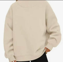 Load image into Gallery viewer, Mock Neck Fleece Pullover - Varsity Font- Preorder