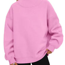 Load image into Gallery viewer, Mock Neck Fleece Pullover - Varsity Font- Preorder