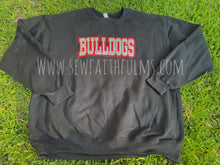 Load image into Gallery viewer, Bulldogs Red Silver Sequin Patch