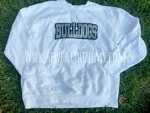 Load image into Gallery viewer, Bulldogs Black Silver Sequin Patch