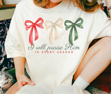 Load image into Gallery viewer, I will Praise you in every Season - Christmas Bows
