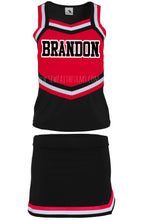 Load image into Gallery viewer, Brandon Bulldogs Cheer Uniform - Premium - BRANDON - PREORDER