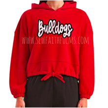Load image into Gallery viewer, Brandon Bulldogs - Bulldogs - Red Youth & Ladies Hooded Sweatshirt