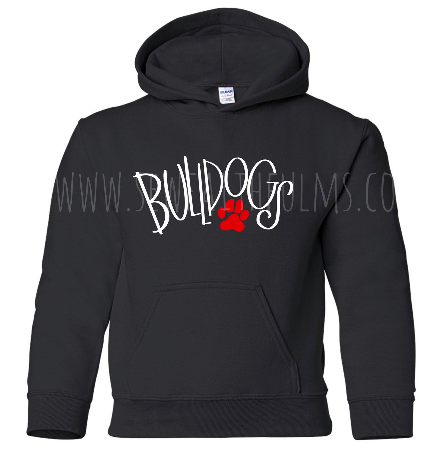 Bulldogs Hand lettered Hoodie