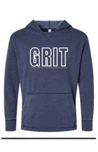 Load image into Gallery viewer, Southern &amp; Healthy GRIT Heather Navy Hoodie - PREORDER
