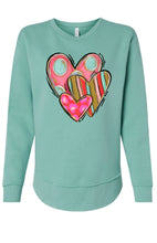 Load image into Gallery viewer, 3 Patterned Hearts
