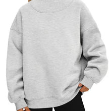Load image into Gallery viewer, Mock Neck Fleece Pullover - Script Font-  Preorder
