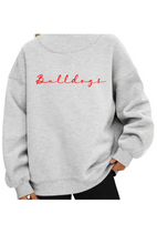 Load image into Gallery viewer, Mock Neck Fleece Pullover - Script Font-  Preorder
