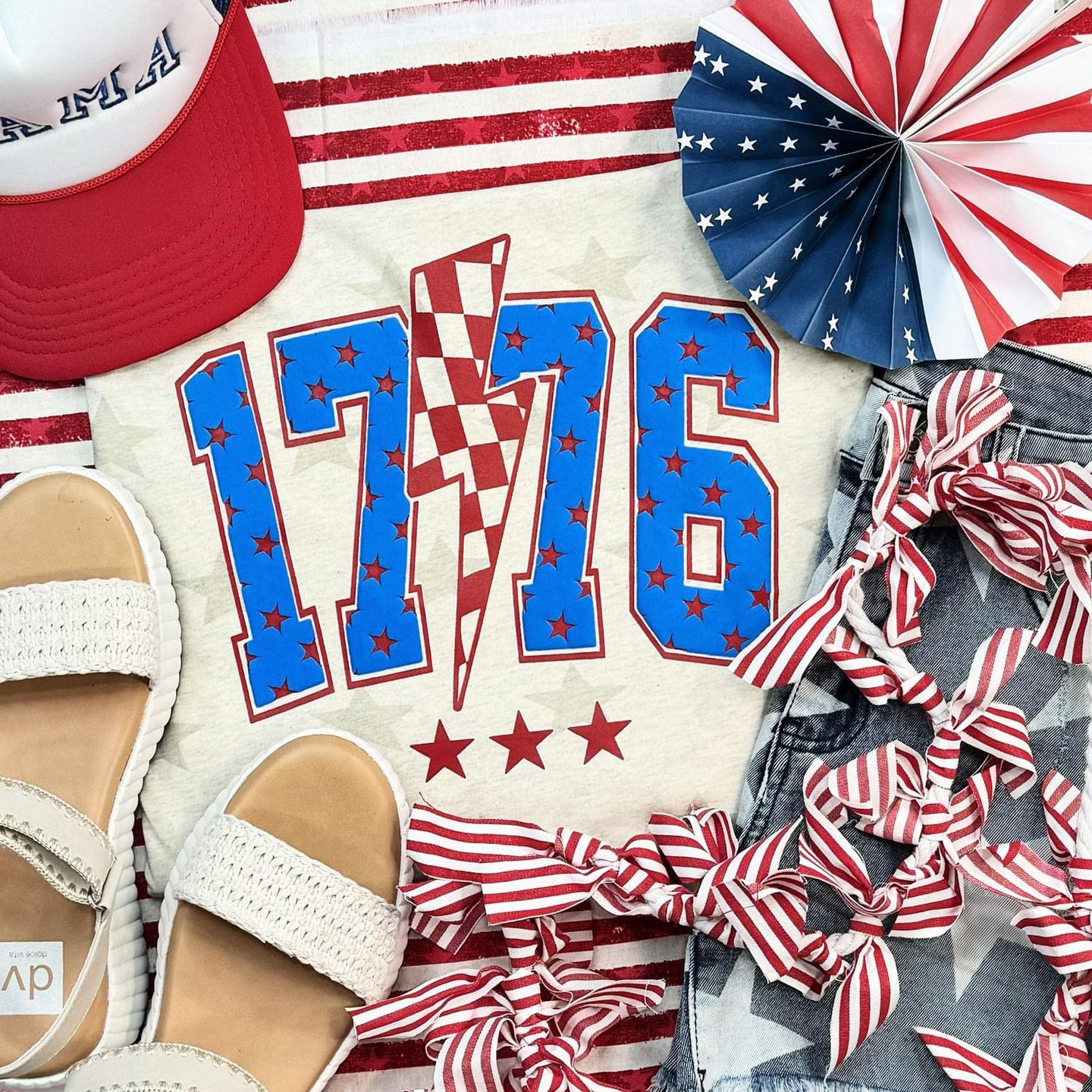 Patriotic 1776 Star Tee