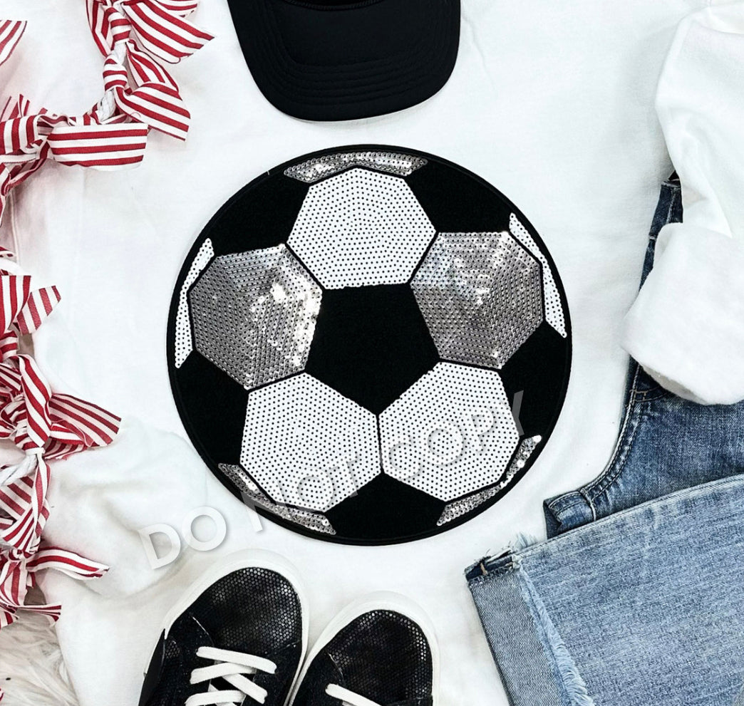 Soccer Sequin Patch