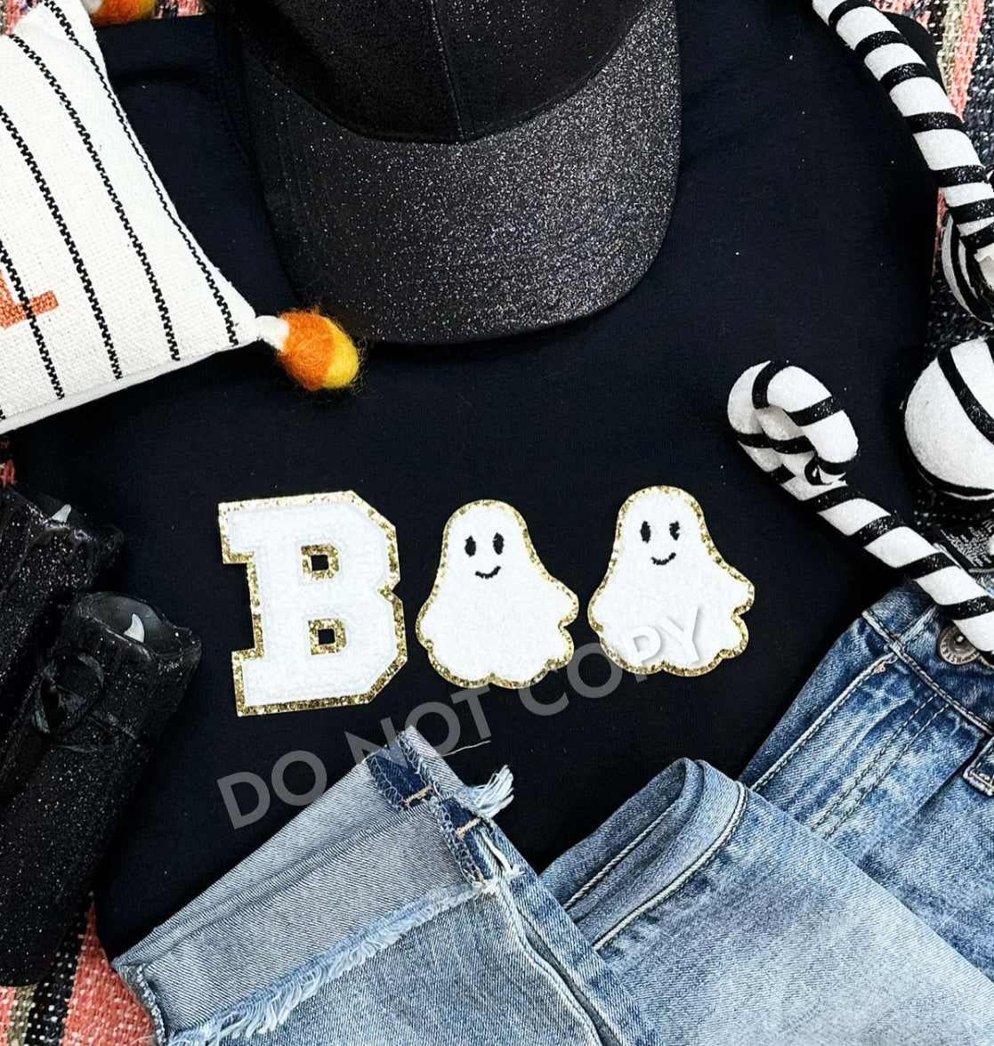 BOO Ghost Chenille Patch
