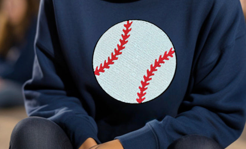 Baseball sequin patch