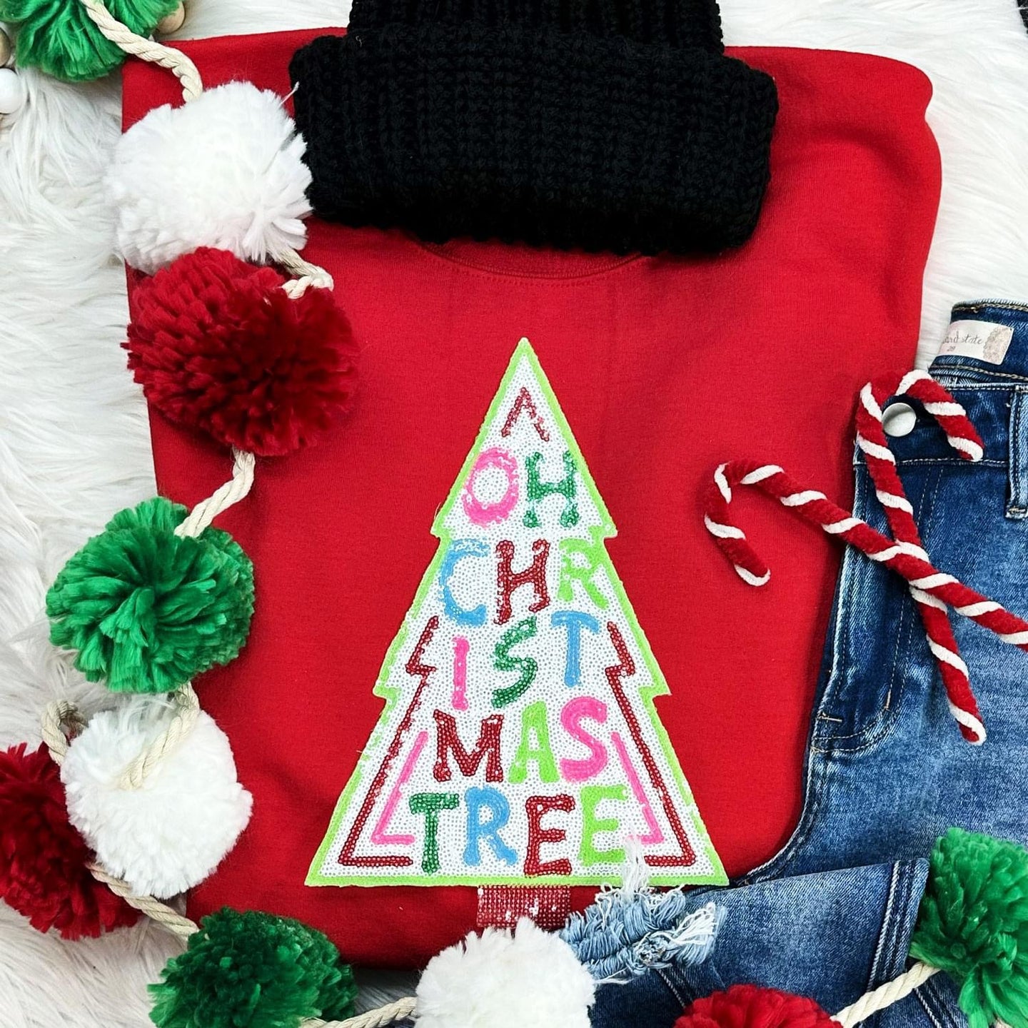 Oh, Christmas Tree Sequin Patch