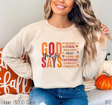 Load image into Gallery viewer, God says you are - Fall edition
