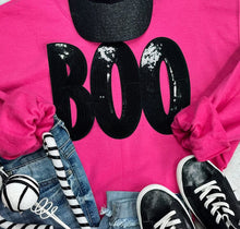 Load image into Gallery viewer, BOO Black Sequin Patch
