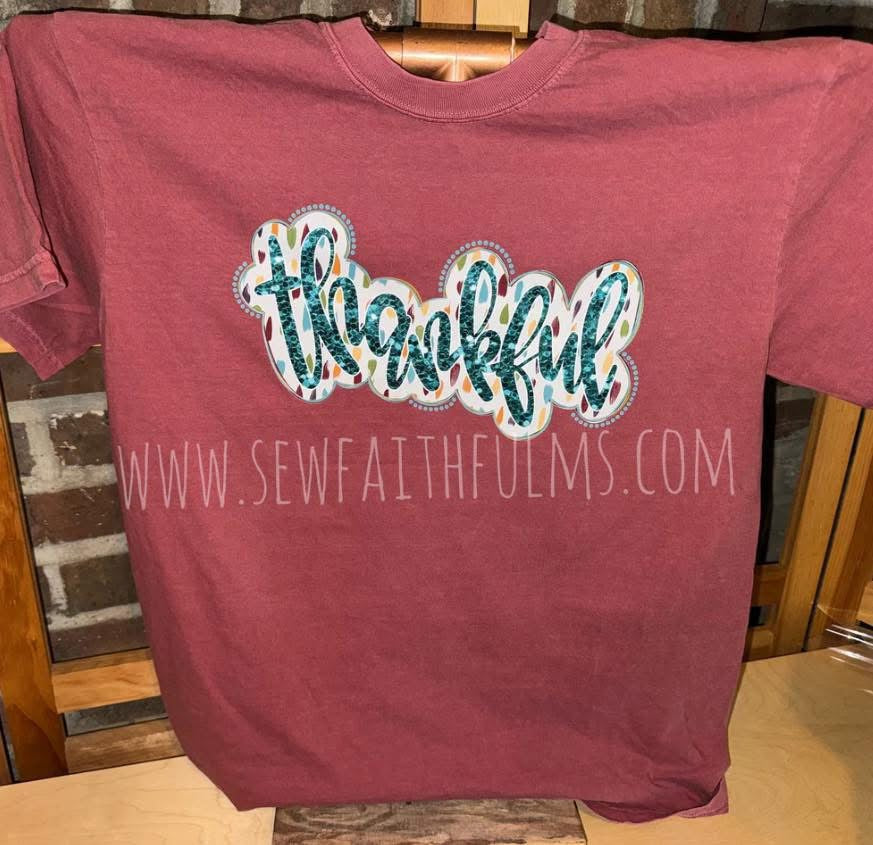 Thankful Faux Sparkle