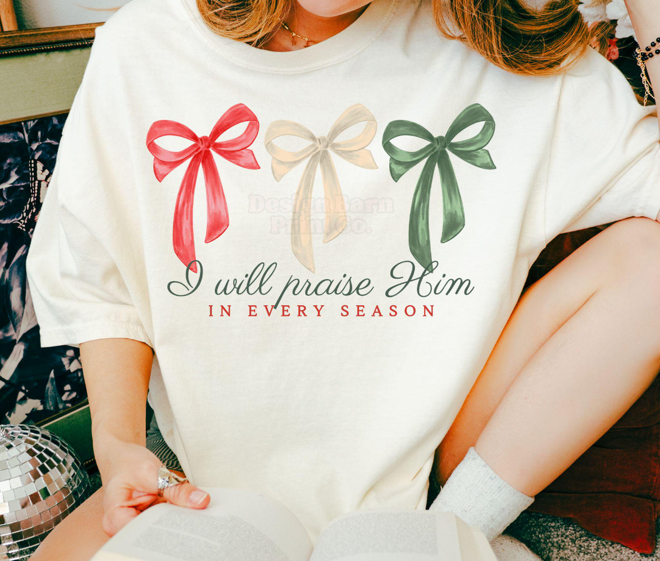 I will Praise you in every Season - Christmas Bows