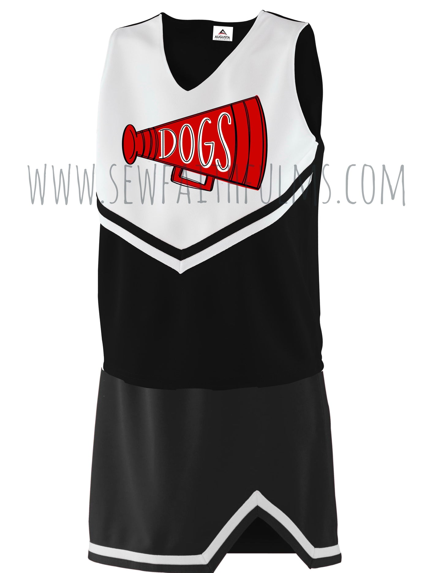 Brandon Bulldogs Cheer Uniform - Classic Black- PREORDER #2