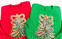 Load image into Gallery viewer, Whimsical Bow Tree Sequin Patch
