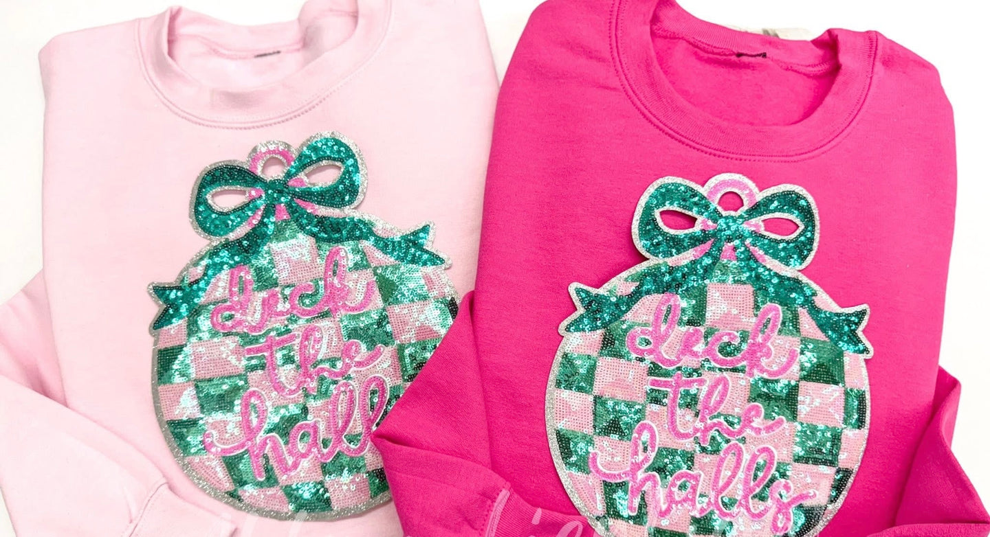 Deck the Halls Sequin Patch