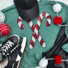 Load image into Gallery viewer, Candy Cane Sequin Patch
