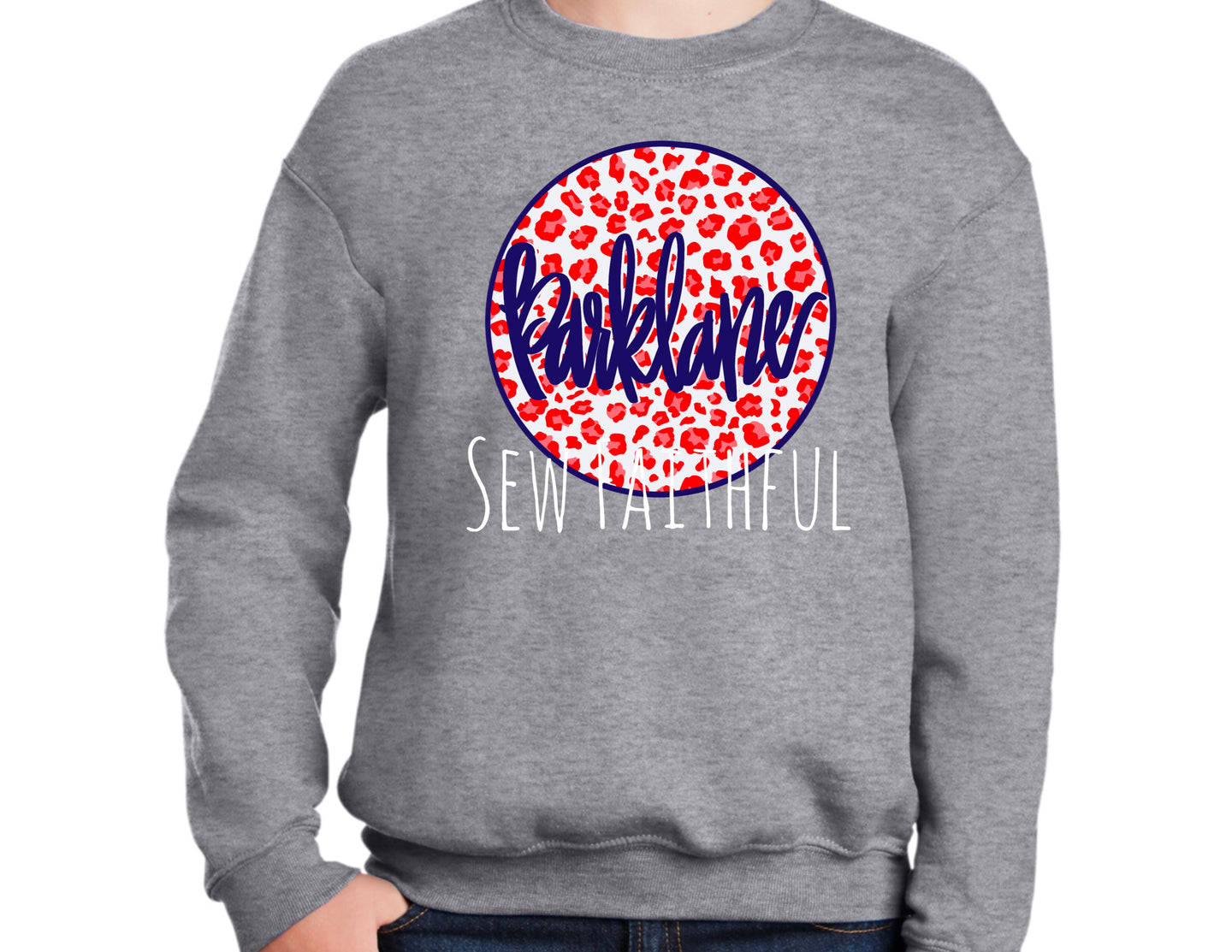 Parklane Leopard Circle Sweatshirt or Long sleeve tee