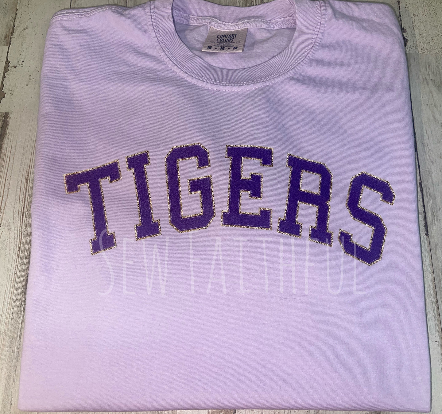Tigers Arched - Faux Chenille Letters